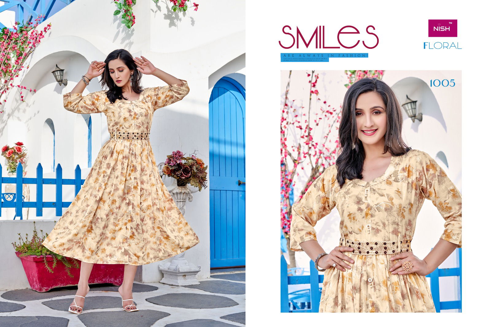 Floral By Nish 1001 To 1008 Designer Kurtis Catalog